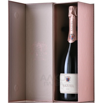 Razi’el Rose - вино игристое Разиэль Розе 0.75 л розовое экстра брют в п/у