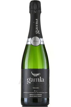 Gamla Brut - вино игристое Гамла Брют 0.75 л белое экстра брют