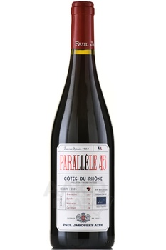 Paul Jaboulet Aine Parallele 45 Rouge Cotes du Rhone - вино Поль Жабуле Эне Параллель 45 Кот дю Рон Руж 0.75 л красное сухое