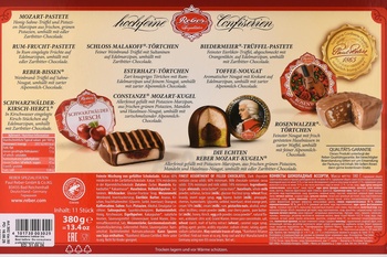 Шоколадный набор Ребер Моцарт в п/у 380 гр ассорти