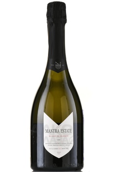 Вино игристое Мантра Блан де Блан 0.75 л белое брют