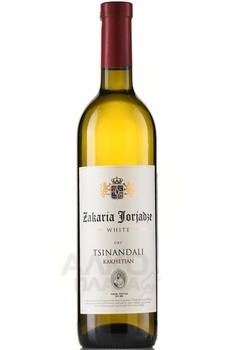 Вино Захария Джорджадзе Цинандали 0.75 л белое сухое