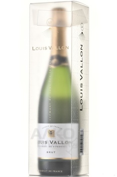 Louis Vallon Cremant de Bordeaux - вино игристое Луи Валлон Креман де Бордо 0.75 л белое брют в п/у прозрачная