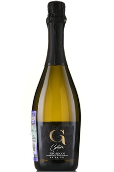 Gaetano Prosecco Extra Dry - вино игристое Гаэтано Просекко Экстра Драй 0.75 л белое экстра драй в п/у + 1 бокал