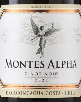 Montes Alpha Pinot Noir - вино Монтес Альфа Пино Нуар 0.75 л красное сухое