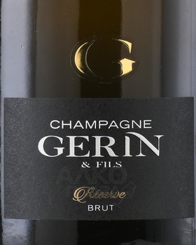 Gerin & Fils Reserve Brut - шампанское Жерин и Филс Резерв Брют 0.75 л белое брют в п/у