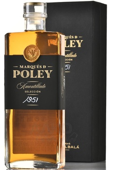 Marques de Poley Amontillado Seleccion 1951 - херес Маркиз де Полей Амонтильядо Селексьон 1951 год 0.2 л