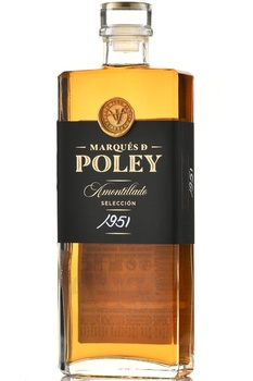 Marques de Poley Amontillado Seleccion 1951 - херес Маркиз де Полей Амонтильядо Селексьон 1951 год 0.2 л
