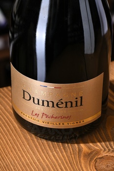 Champagne Dumenil Les Pecherines Prestige Vieilles Vignes - шампанское Шампань Дюмениль Ле Пешерин Престиж Вьё Винь 0.75 л белое брют