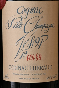Lheraud Cognac VSOP - коньяк Леро ВСОП 5 л в д/у