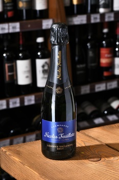 Nicolas Feuillatte Reserve Exclusive Brut - шампанское Николя Фейатт Резерв Эксклюзив Брют 0.375 л белое брют