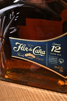 Flor de Cana 12 years - ром Флор де Канья 12 лет 0.75 л