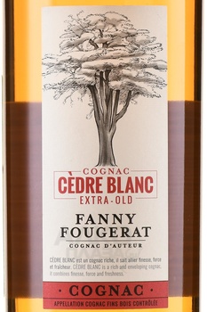 Fanny Fougerat Cedre Blanc Extra Fins Bois - коньяк Фанни Фужера Седр Блан Экстра Фин Буа 0.7 л в п/у