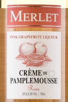 Merlet Pink Grapefruit - ликер Мерле Розовый Грейпфрут 0.7 л