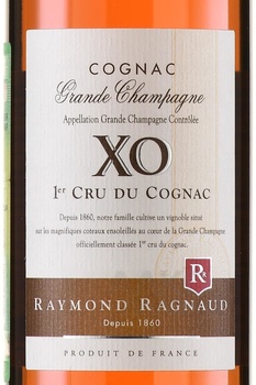 Raymond Ragnaud XO Premier Cru Grande Champagne - коньяк Реймонд Раньо ХО Гран Шампань Премье Крю 0.5 л в п/у