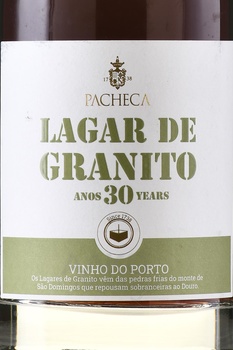 Pacheca Lagar de Granito Porto 30 Anos - портвейн Пачека Лагар де Гранито Порто 30 лет 0.75 л красный сладкий в тубе