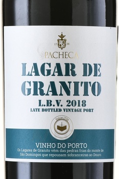 Pacheca Lagar de Granito LBV Port - портвейн Пачека Лагар де Гранито Порто ЛБВ 0.75 л красный сладкий в п/у