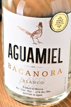 Aguamiel Bacanora Blanco - текила Агуамиэль Баканора Бланко 0.7 л