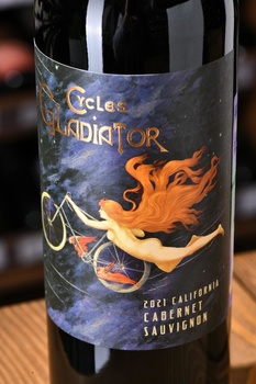 Cycles Gladiator Cabernet Sauvignon - вино Сайклс Гладиатор Каберне Совиньон 2021 год 0.75 л красное сухое