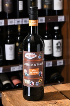 Santa Monica Cabernet Sauvignon - вино Санта Моника Каберне Совиньон 2020 год 0.75 л красное сухое