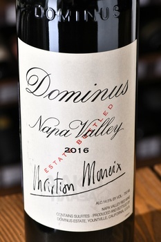 Вино Dominus Napa Valley Dominus Estate - вино Доминус Долина Напа Доминус Истейт 0.75 л красное сухое