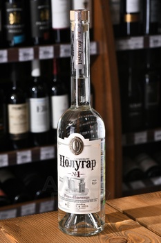 Водка Полугар №1 рожь и пшеница 0.5 л