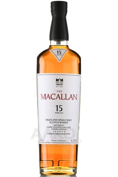 Macallan Double Cask Matured 15 years old gift box - виски Макаллан Дабл Мейчурд 15 лет 0.7 л в п/у