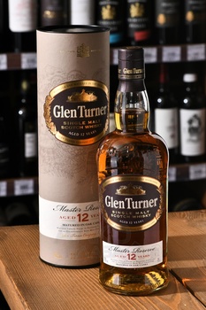 Glen Turner 12 years old in tube - виски Глен Тернер 12 лет 0.7 л в тубе