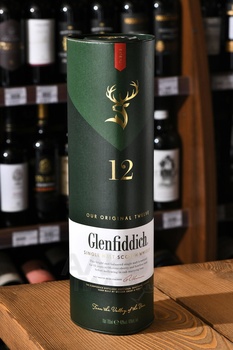 Glenfiddich 12 years old - виски Гленфиддик 12 лет 0.7 л в тубе