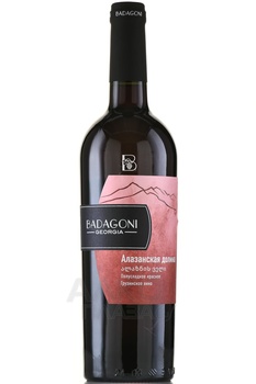 Badagoni Alazani Valley - вино Бадагони Алазанская Долина 0.75 л красное полусладкое