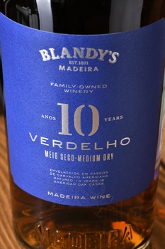 Blandy’s Verdelho Medium Dry 10 years - мадера Вердельо Медиум Драй 10 лет 0.75 л