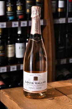 Louis Vallon Cremant de Bordeaux - вино игристое Луи Валлон Креман де Бордо 0.75 л брют розовое