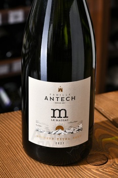 Antech Le Mauzac Blanquette de Limoux Reserve - вино игристое Антеш Ле Мозак Резерв Бланкет де Лиму 0.75 л белое экстра брют