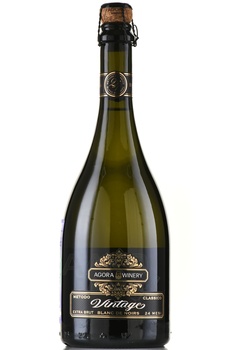 Вино игристое Агора Блан де Нуар 0.75 л белое экстра брют