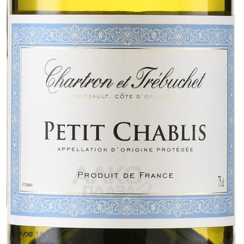 Chartron et Trebuchet Petit Chablis - вино Шартрон э Требюше Пти Шабли 0.75 л белое сухое