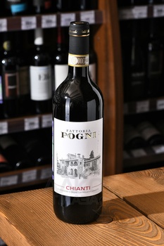 Fattoria Pogni Chianti - вино Кьянти Фаттория Поньи 0.75 л красное сухое