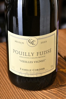 Famille Cordier Pouilly Fuisse Vieilles Vignes - вино Фамий Кордье Вьей Винь Пуйи Фюиссе 0.75 л белое сухое
