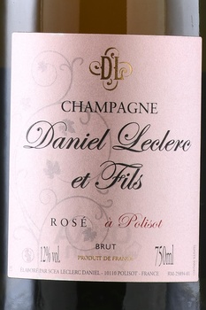 Daniel Leclerc & Fils Rose - шампанское Даниель Леклерк эт Фис Розе 0.75 л розовое брют