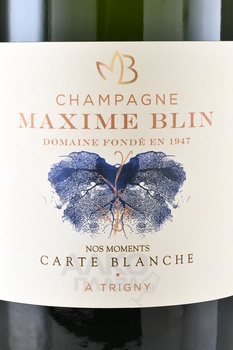 Maxime Blin Nos Moments Carte Blanche - шампанское Максим Блан Но Момант Карт Бланш 3 л белое экстра брют