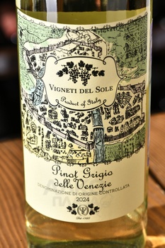 Vigneti del Sole Pinot Grigio delle Venezie - вино Виньети дель Соле Пино Гриджо делле Венеция 0.75 л белое полусухое