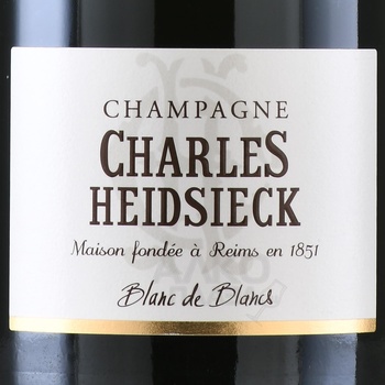 Charles Heidsieck Blanc de Blancs - шампанское Шарль Хайдсик Блан де Блан 0.75 л белое брют в п/у