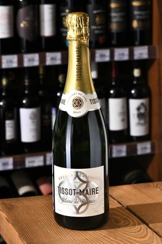 Tissot-Maire Cremant du Jura Blanc de Blancs Brut - вино игристое Тиссо-Мэр Креман дю Жюра Блан де Блан Брют 0.75 л белое брют