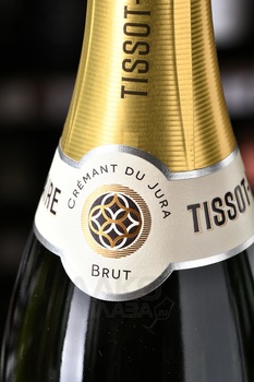 Tissot-Maire Cremant du Jura Blanc de Blancs Brut - вино игристое Тиссо-Мэр Креман дю Жюра Блан де Блан Брют 0.75 л белое брют