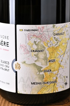 A. Bergere Blanc de Blancs Grand Cru Champagne - шампанское Шампань А.Бержер Блан де Блан Гранд Крю 0.75 л белое экстра брют