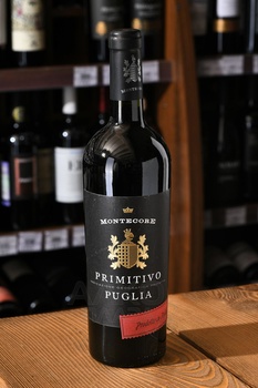 Montecore Primitivo Puglia - вино Монтекоре Примитиво Пулия 0.75 л красное полусухое