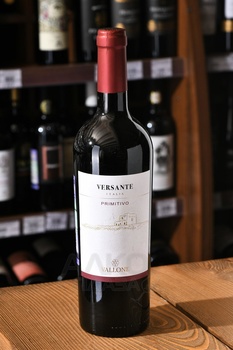 Vallone Versante Primitivo Salento - вино Валлоне Версанте Примитиво Саленто 2022 год 0.75 л красное полусухое