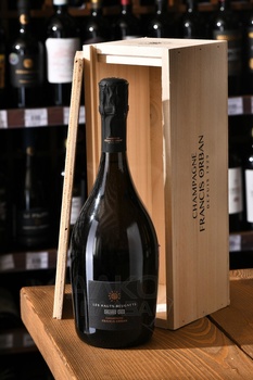 Francis Orban Les Hauts-Baigneux Meunier - шампанское Франсис Орбан Ле О-Бёнье Менье 0.75 л белое экстра брют в д/у