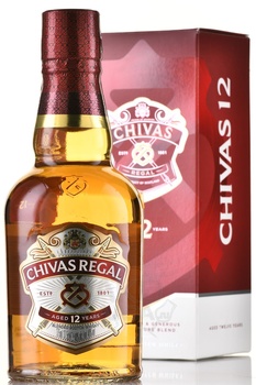 Chivas Regal 12 Years Old - виски Чивас Ригал 12 лет 0.375 л в п/у