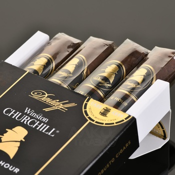 Davidoff Winston Churchill Late Hour Robusto - сигары Давидофф Уинстон Черчилль Лэйт Хоур Робусто