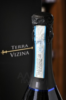 Terra Vizina Prosecco Millesimato - вино игристое Терра Вицина Просекко Миллезимато 0.75 л белое брют в п/у